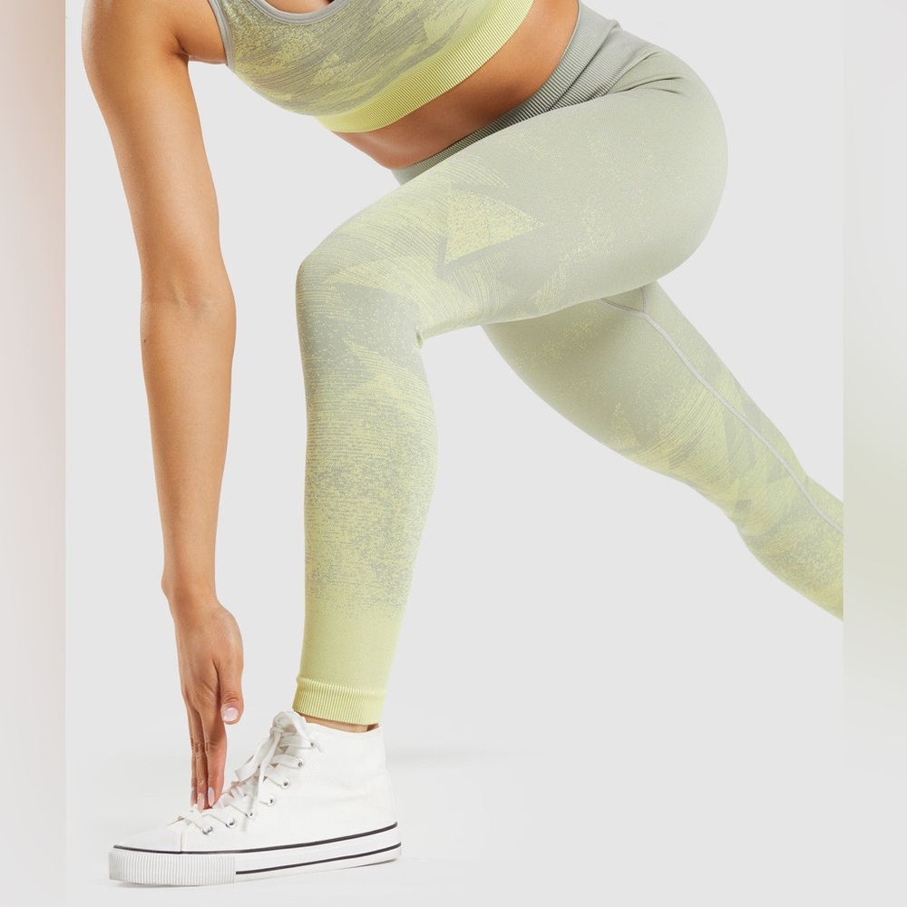 Sz XL GYMSHARK ADAPT OMBRE SEAMLESS LEGGINGS new no tags sky blue - Picture 5 of 13